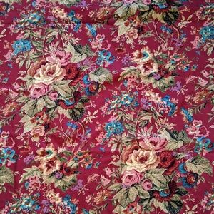 Chaps by Ralph Lauren Summerton red floral cotton shower curtain